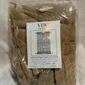 French door panel with tie back 72 by 40 curtain